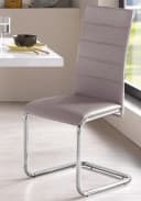 OTTO HOME Adora Freischwinger Braun Silber Kunstleder Bild 1