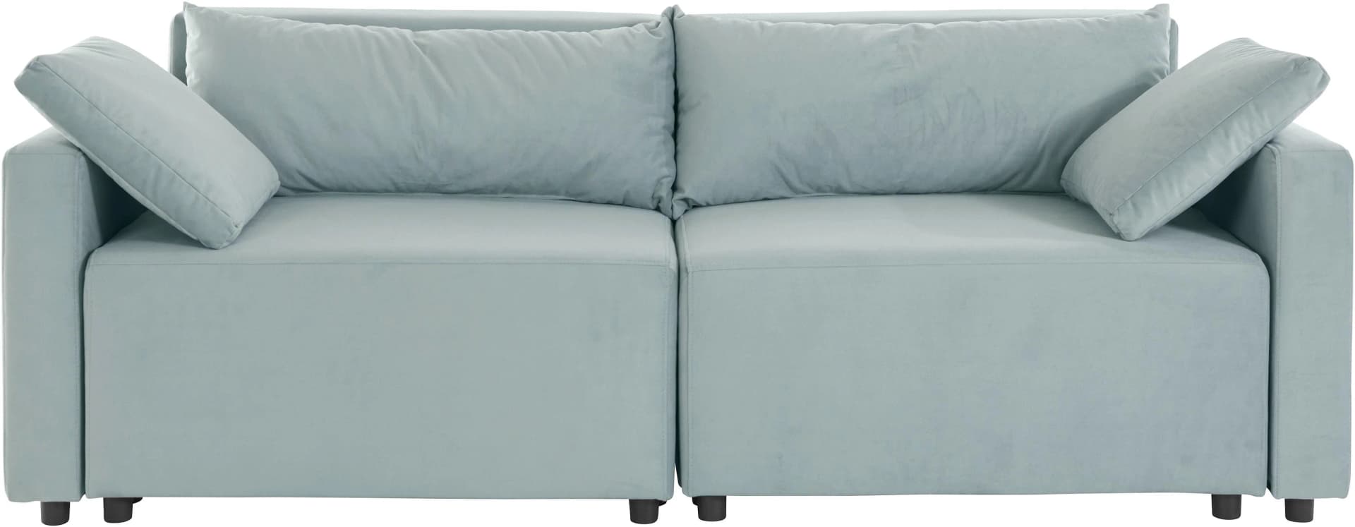 HOME AFFAIRE 2-Sitzer Sofa Marva 2tlg. Mint Bettfunktion