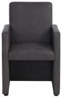 HOME AFFAIRE Bologna Cocktailsessel Grau Luxus-Microfaser Bild 1
