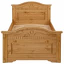 OTTO HOME Massivholzbett Graz Landhausstil Beige Gelaugt Geölt Bild 3
