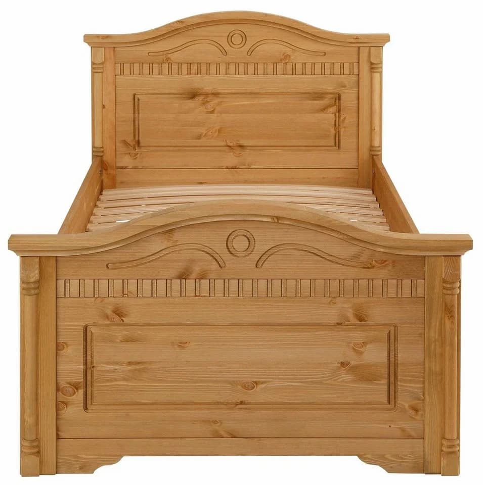 OTTO HOME Massivholzbett Graz Landhausstil Beige Gelaugt Geölt - Bild 3