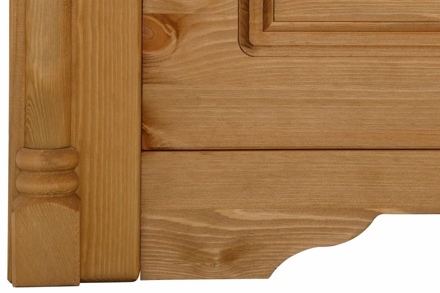 OTTO HOME Massivholzbett Graz Landhausstil Beige Gelaugt Geölt - Bild 5