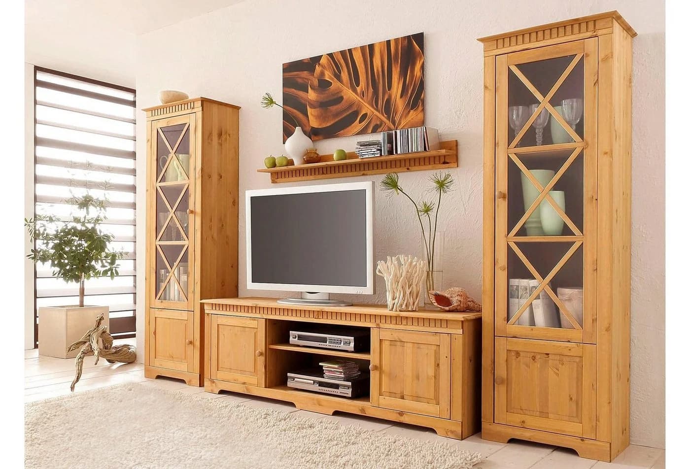 OTTO HOME Wandboard Lisa Massivholz Kiefer Beige Natur Gewachst