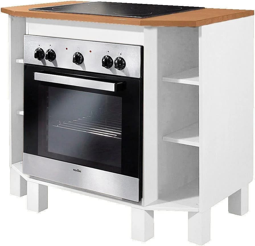 HOME AFFAIRE Oslo Herdumbauschrank Massivholz Kiefer Beige/Gelb