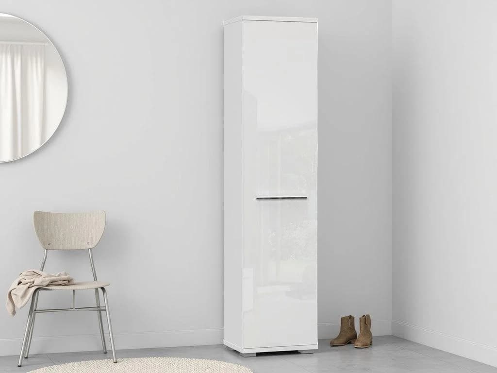 OTTO HOME Piano Garderobenschrank Weiß Hochglanz Soft-Close - Bild 4
