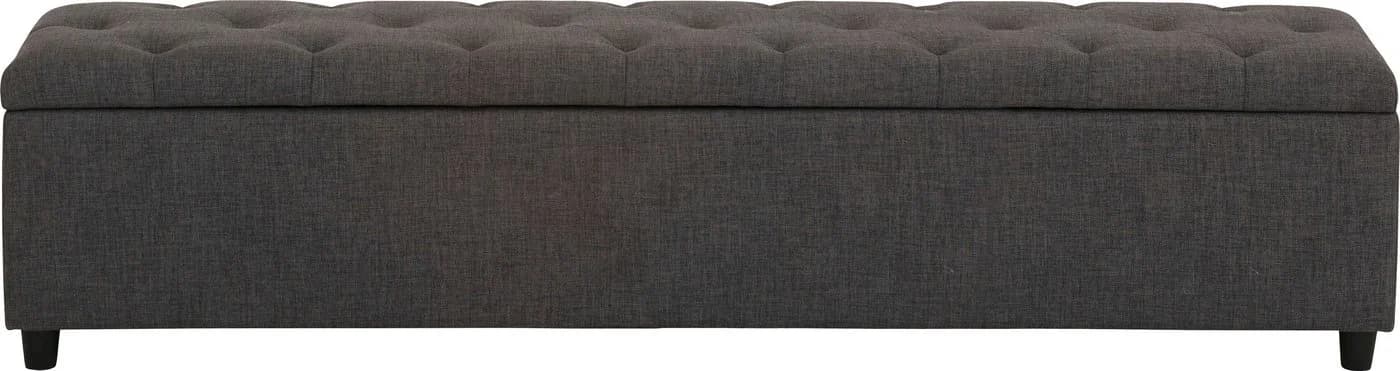 Home Affaire Polsterbank Goronna Grau 180cm Kiefer Massivholz - Bild 3