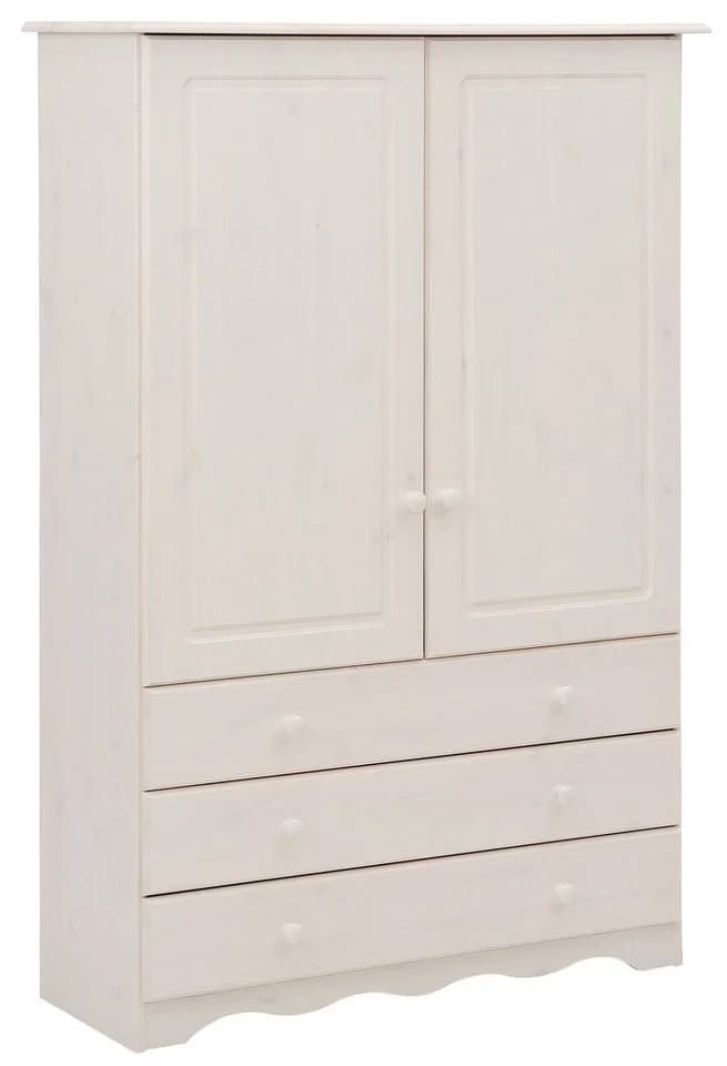 HOME AFFAIRE Wäscheschrank Minik Weiß Massivholz - Bild 2