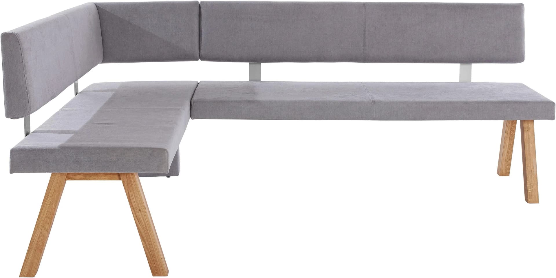 OTTO HOME Eckbank Rio Grau Gepolstert Massivholz
