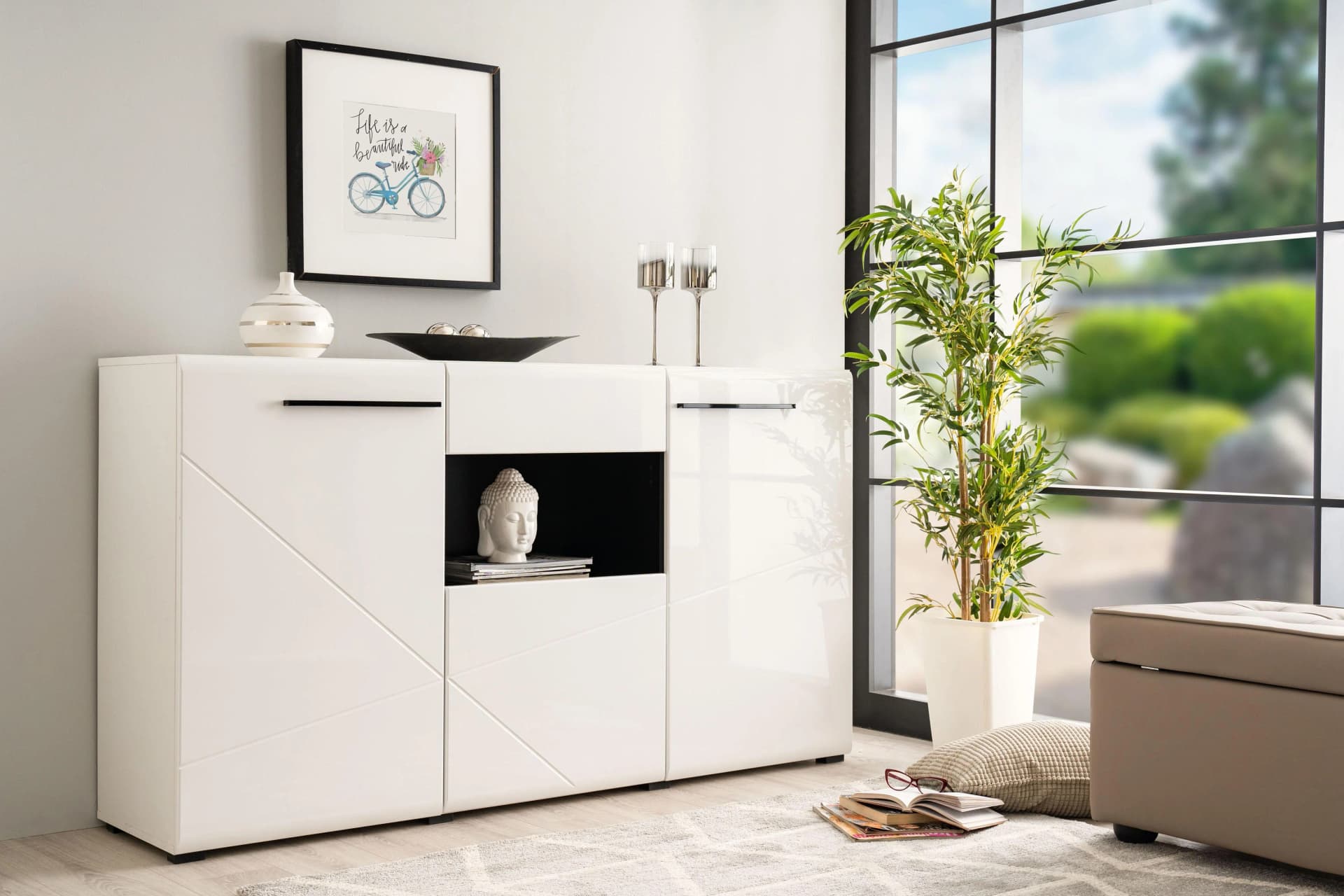 Sideboard INOSIGN "Trentino" Weiß Soft-Close-Funktion