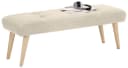 Bank HOME AFFAIRE Amrum Beige Strukturstoff 120cm Bild 1