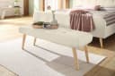 Bank HOME AFFAIRE Amrum Beige Strukturstoff 120cm Bild 2