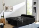Jockenhöfer Schlafsofa Lincoln Grau mit Bettkasten und Topper Bild 1