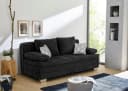 Jockenhöfer Schlafsofa Lincoln Grau mit Bettkasten und Topper Bild 2