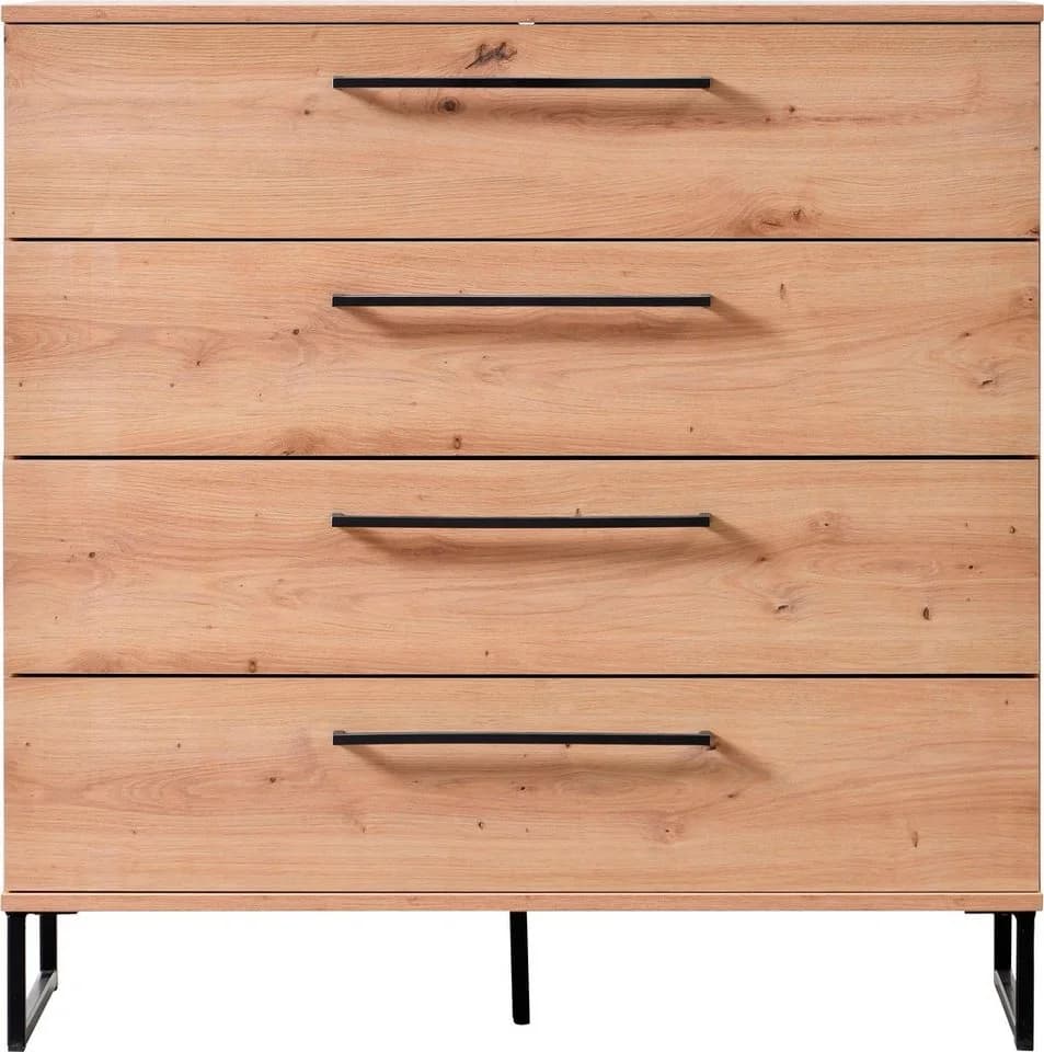 INOSIGN Sideboard Sardinia 4 Schubladen Braun Eiche Dekor