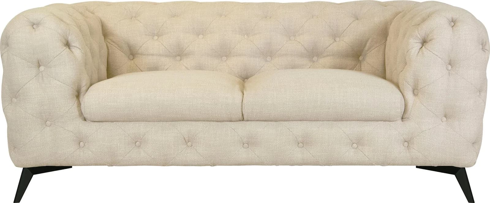 Chesterfield-Sofa Glynis Creme Home Affaire