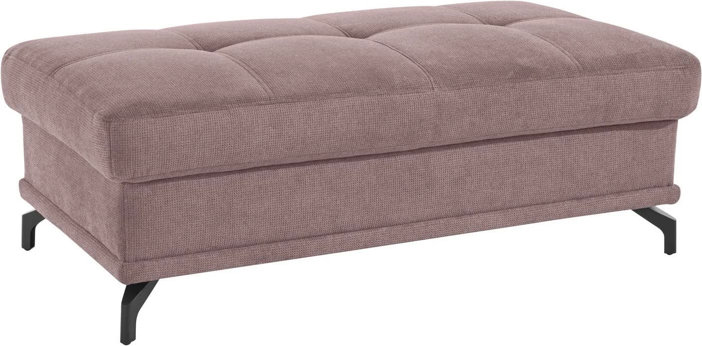 OTTO HOME Polsterhocker Costello Lila Samtoptik Federkern