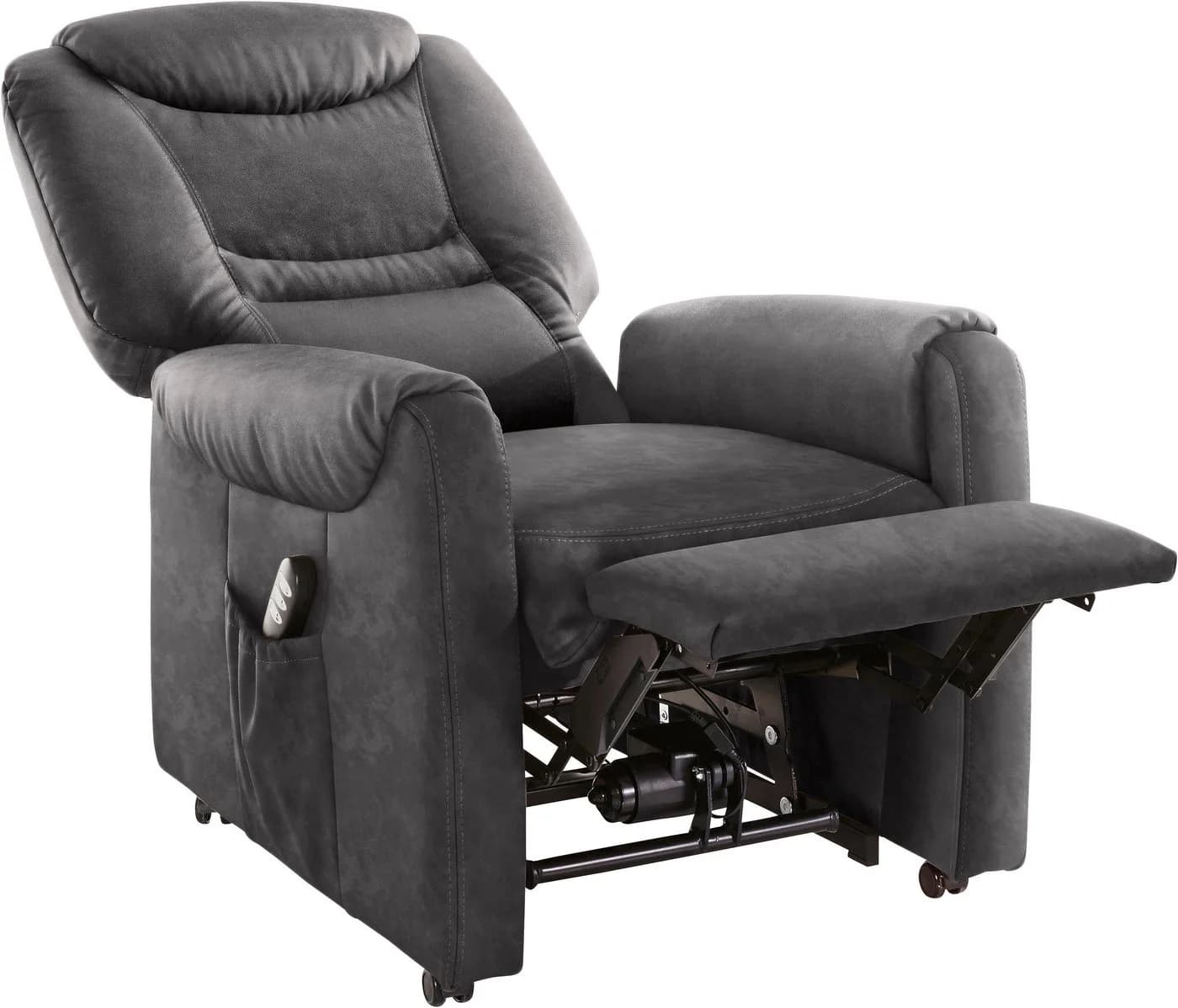 sit&more TV-Sessel Morten Grau Größe L mit Motor und Aufstehhilfe - Bild 2