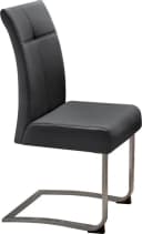 OTTO home Freischwinger Rab Set 2 Stuhl Schwarz Kunstleder Bild 2