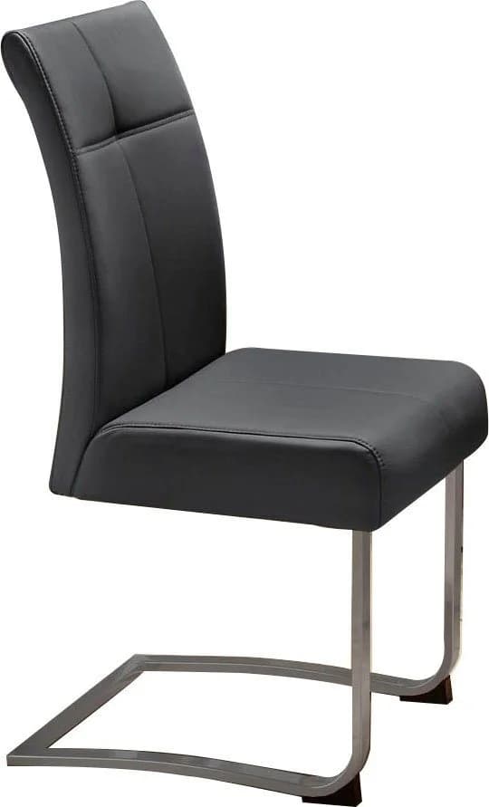 OTTO home Freischwinger Rab Set 2 Stuhl Schwarz Kunstleder - Bild 2