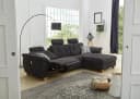 Jockenhöfer Gruppe Ecksofa Savona L-Form Schwarz Elektrische Relaxfunktion USB Bild 3