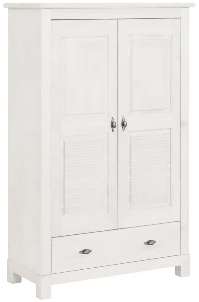 Wäscheschrank OTTO HOME Rauna Weiß Massivholz 2-türig - Bild 2