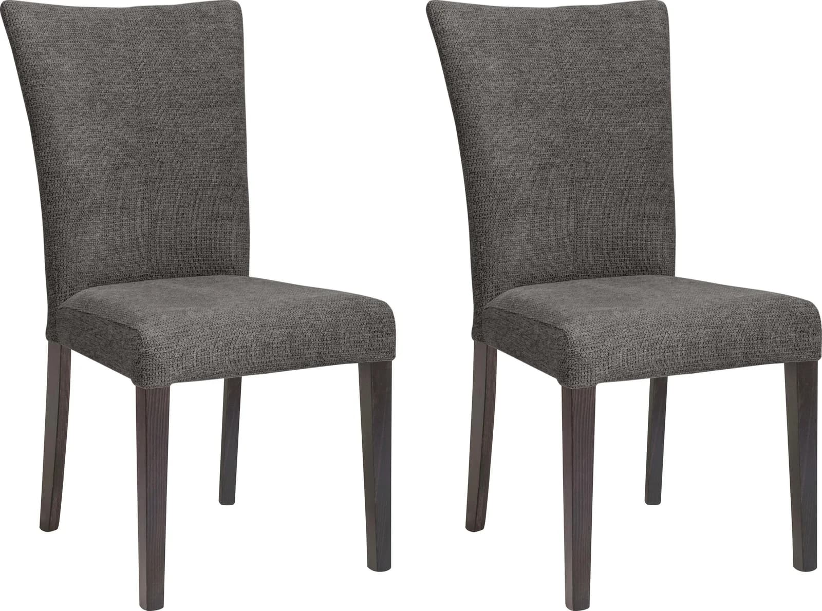 Home Affaire 4-Fußstuhl Aspen Grau Wenge Massivholz
