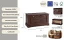 OTTO HOME Klera Schuhtruhe Massivholz Kiefer Braun Landhaus Bild 3