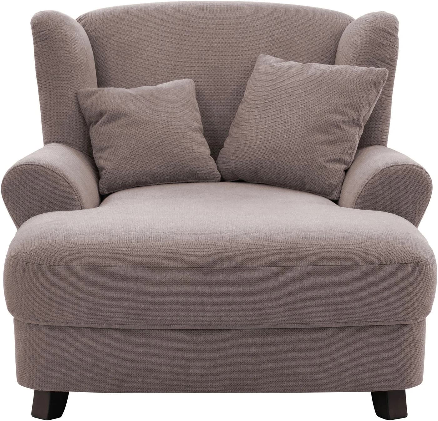 HOME AFFAIRE XXL-Sessel Oase Taupe Luxus-Microfaser