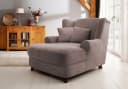 HOME AFFAIRE XXL-Sessel Oase Taupe Luxus-Microfaser Bild 2