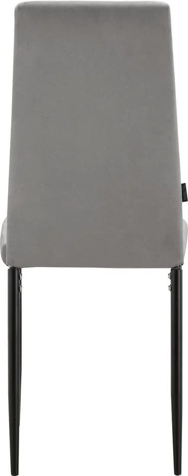 OTTO HOME Esszimmerstuhl Remus Grau Schwarz Samtvelours - Bild 4