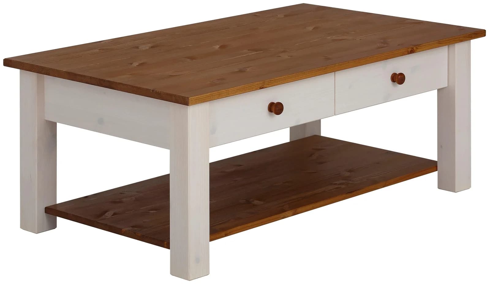 OTTO HOME Couchtisch Chicago Landhausstil Weiß Honig