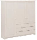 HOME AFFAIRE Wäscheschrank Minik Weiß Massivholz Bild 2