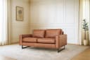 HOME AFFAIRE Pinto 2-Sitzer Sofa Cognac Microfaser Lederoptik Bild 2