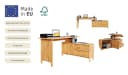 Schreibtisch HOME AFFAIRE Luven Massivholz Natur Bild 3