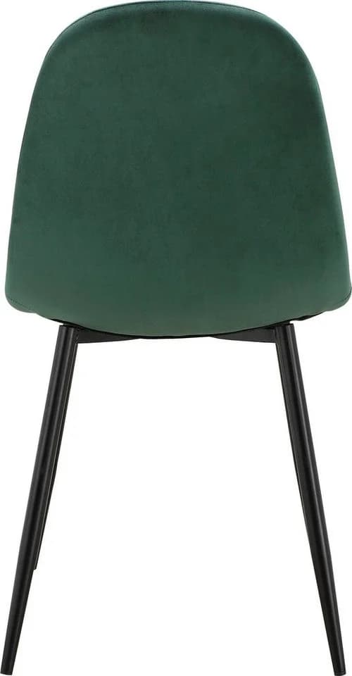 OTTO HOME Eadwine Esszimmerstuhl Dunkelgrün Samtvelours Metallgestell - Bild 4