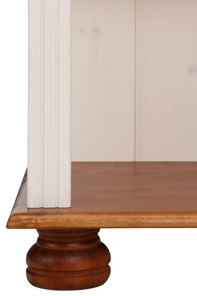 OTTO HOME Regal Mette Weiß Honigfarben Massivholz Kiefer - Bild 4