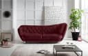 Home affaire Big-Sofa Retro Cordelle rot mit Chromoptik-Füßen Bild 1