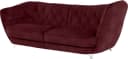 Home affaire Big-Sofa Retro Cordelle rot mit Chromoptik-Füßen Bild 2