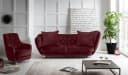 Home affaire Big-Sofa Retro Cordelle rot mit Chromoptik-Füßen Bild 4