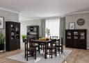 OTTO HOME Buffet Rauna Massivholz Braun mit Glaseinsätzen Bild 1
