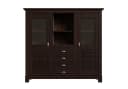 OTTO HOME Buffet Rauna Massivholz Braun mit Glaseinsätzen Bild 4