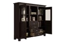 OTTO HOME Buffet Rauna Massivholz Braun mit Glaseinsätzen Bild 5