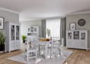 Buffet OTTO HOME Rauna Weiß Massivholz mit Glaseinsätzen Bild 1