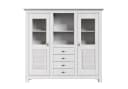 Buffet OTTO HOME Rauna Weiß Massivholz mit Glaseinsätzen Bild 4
