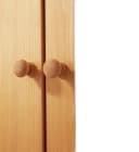 OTTO HOME Bertram Garderobenschrank Massivholz Beige mit Spiegeltür Bild 5