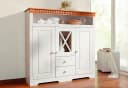 OTTO HOME Highboard Lisa Weiß Honig Massivholz Kiefer Bild 1