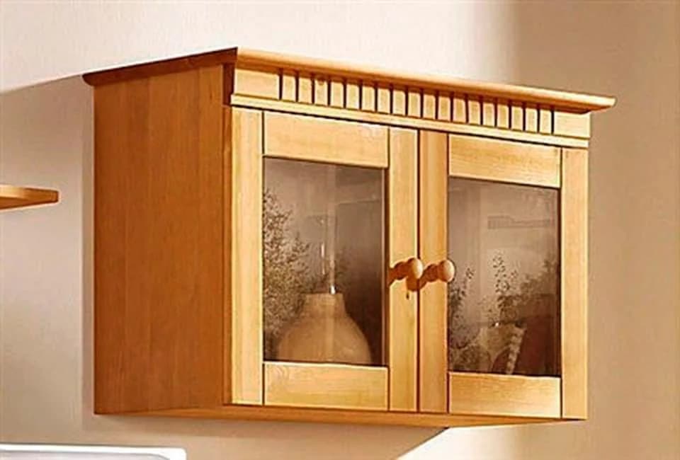 Hängevitrine OTTO HOME Landhausstil Beige Natur gebeizt gewachst