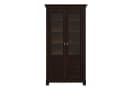 OTTO HOME Vitrine Rauna Massivholz Dunkelbraun mit Glaseinsätzen Bild 2