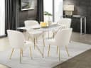 Esstisch Leonique Louie Marmor Optik Gold Modern Bild 2
