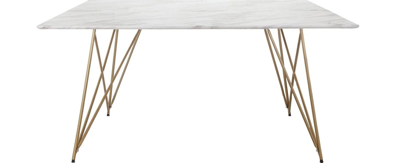 Esstisch Leonique Louie Marmor Optik Gold Modern - Bild 3